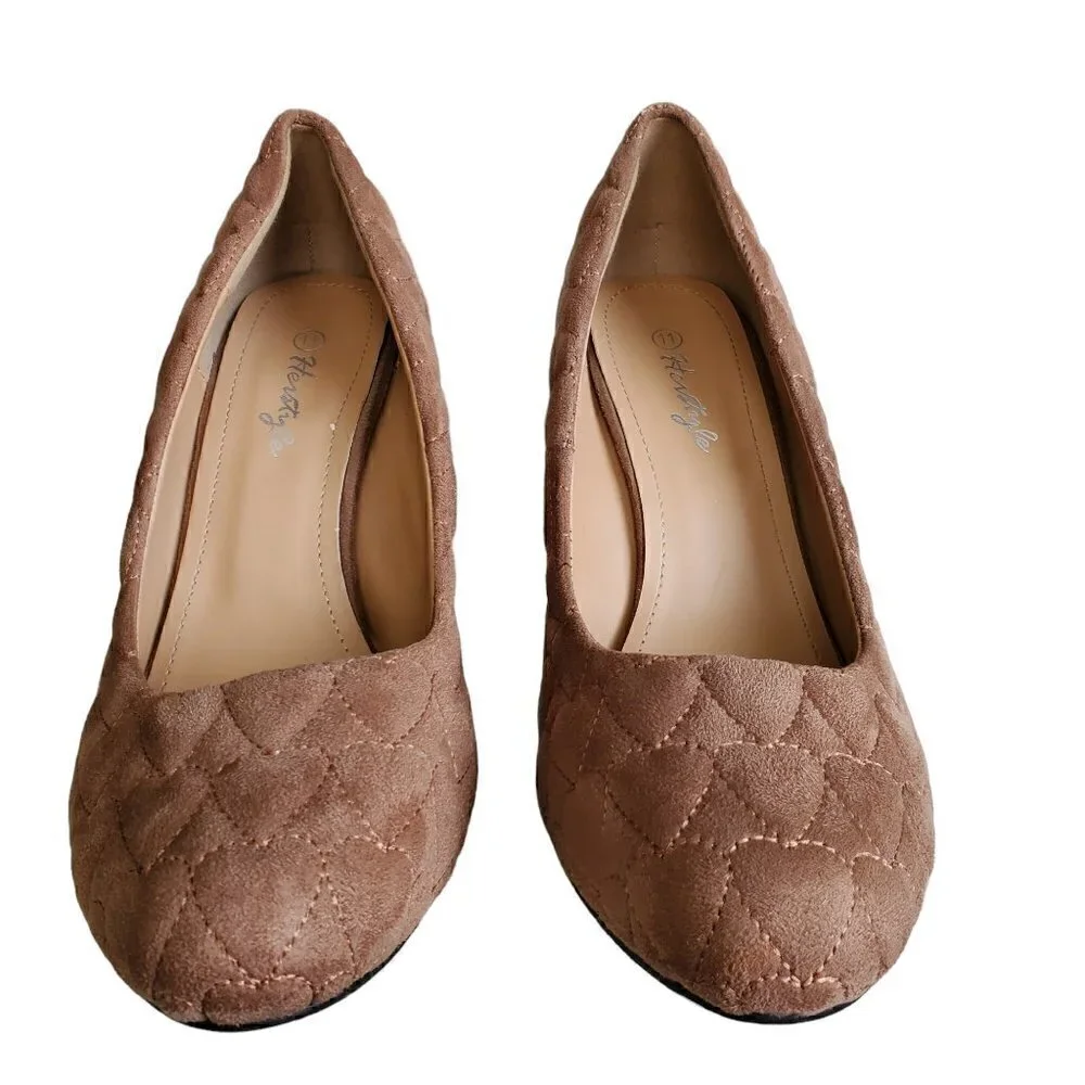 Herstyle taupe wedged